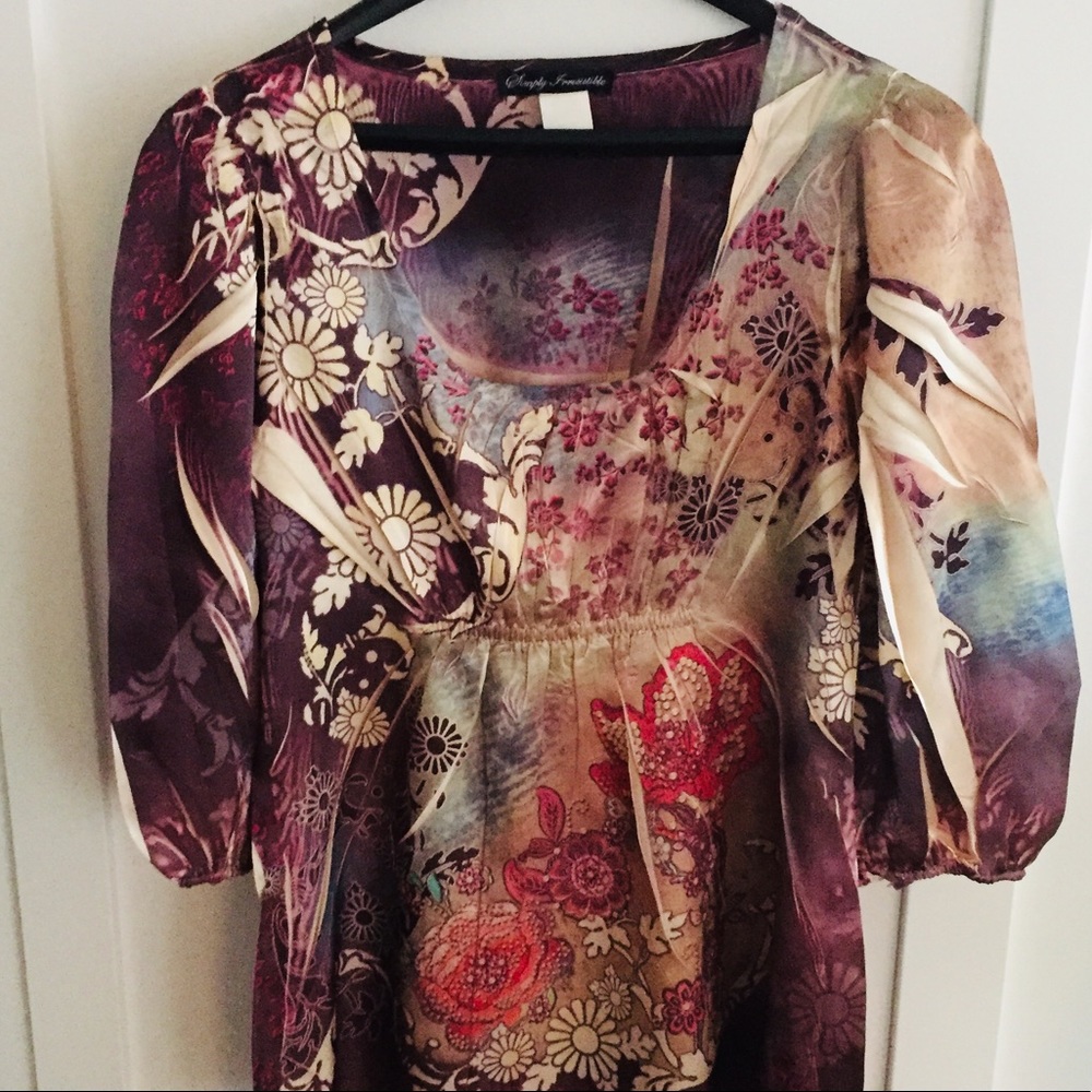Simply Irresistible Silky Print Blouse